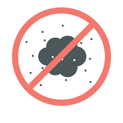 No carbon release on surface