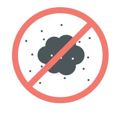 Non-dusty <br/>production