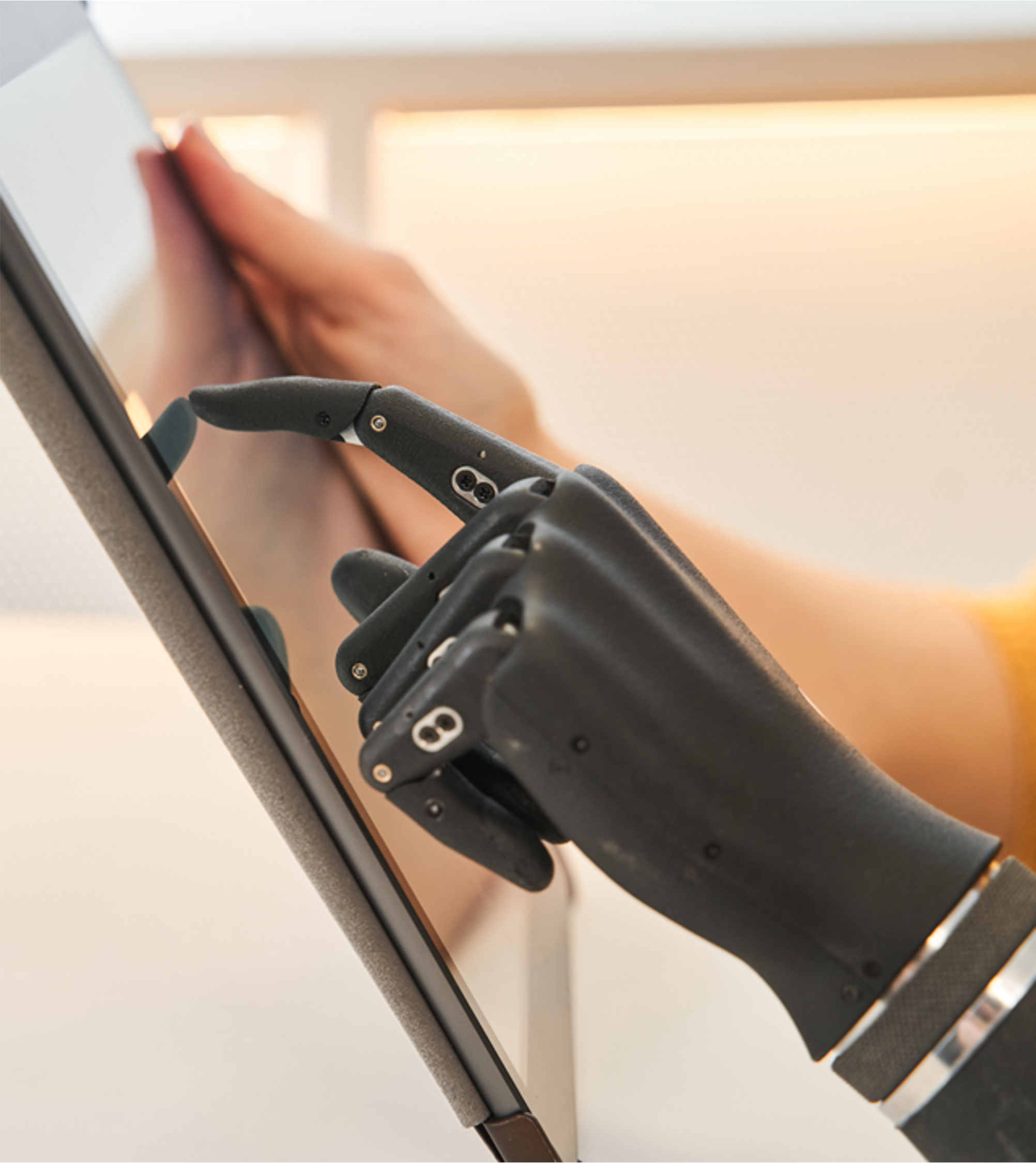 Touchscreen-compatible silicone finger prostheses